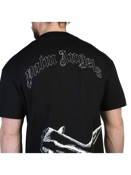Palm Angels T-Shirt mit Hai-Detail