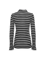 Weißer Rippstrick-Rollkragenpullover Harmont & Blaine