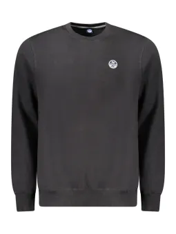 "North Sails Rundhals Sweatshirt Schwarz - Logo Langarm"