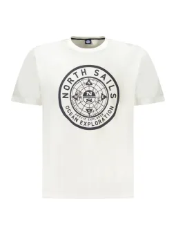 "North Sails Kurzarm T-Shirt mit Logo-Druck – Rundhals"