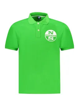 "North Sails Kurzarm Poloshirt mit Kontrast & Logo-Print"