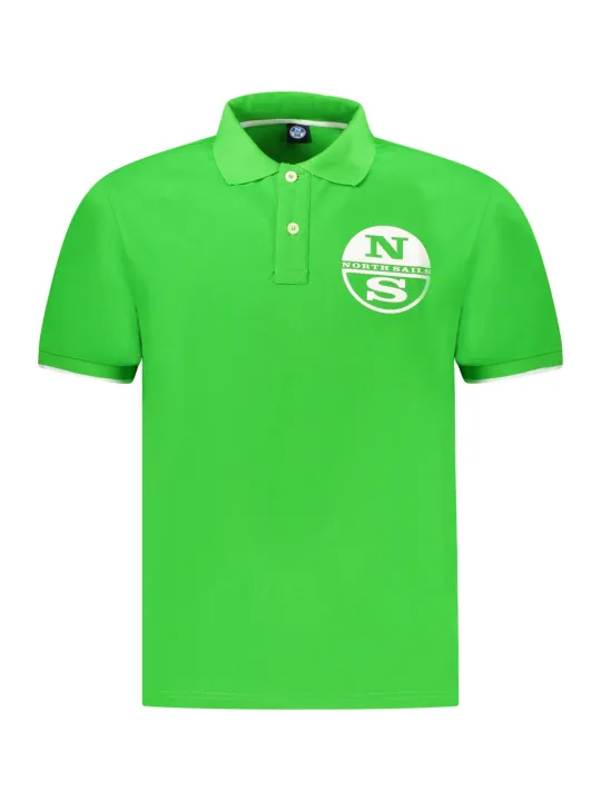 "North Sails Poloshirts im Sale | Kontrast Polo mit Print und Logo - Kurzarm, 2 Knöpfe online kaufen"|Planet-Deluxe