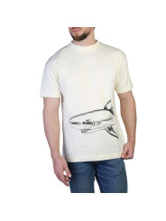 Weißes T-Shirt mit Hai-Motiv