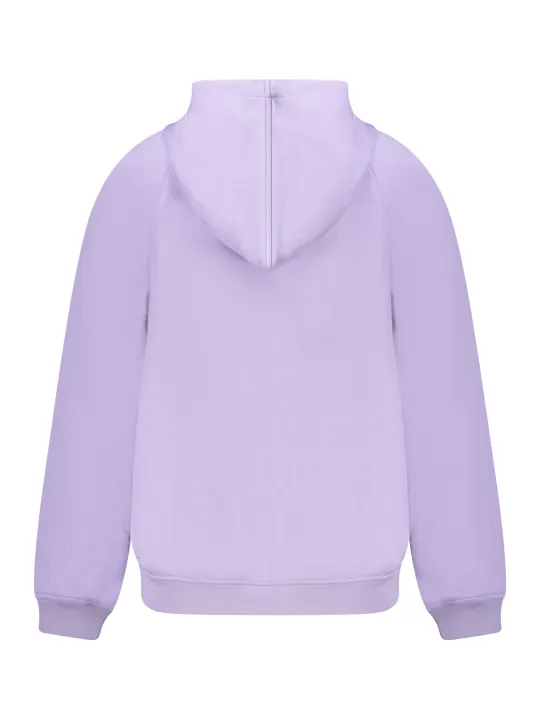 "Kapuzen-Sweatshirt mit Reißverschluss & Kontrastdetails"