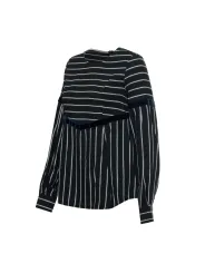 Gestreiftes schwarzes Rollkragenbluse Harmont & Blaine