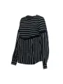 Gestreiftes schwarzes Rollkragenbluse Harmont & Blaine