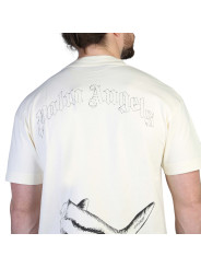 Weißes T-Shirt mit Shark-Grafik