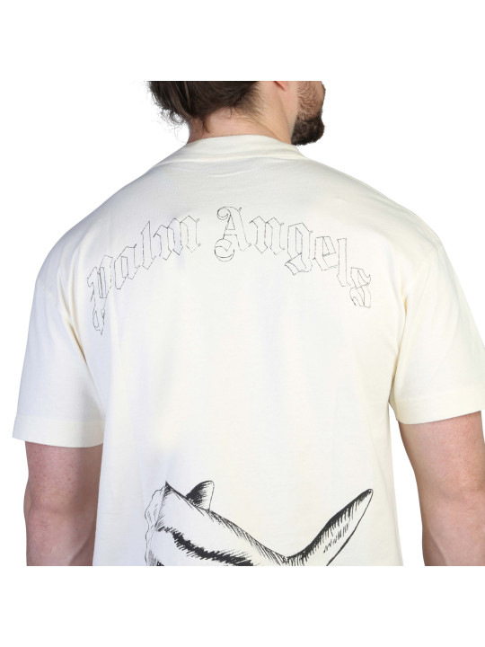 Weißes T-Shirt mit Shark-Grafik