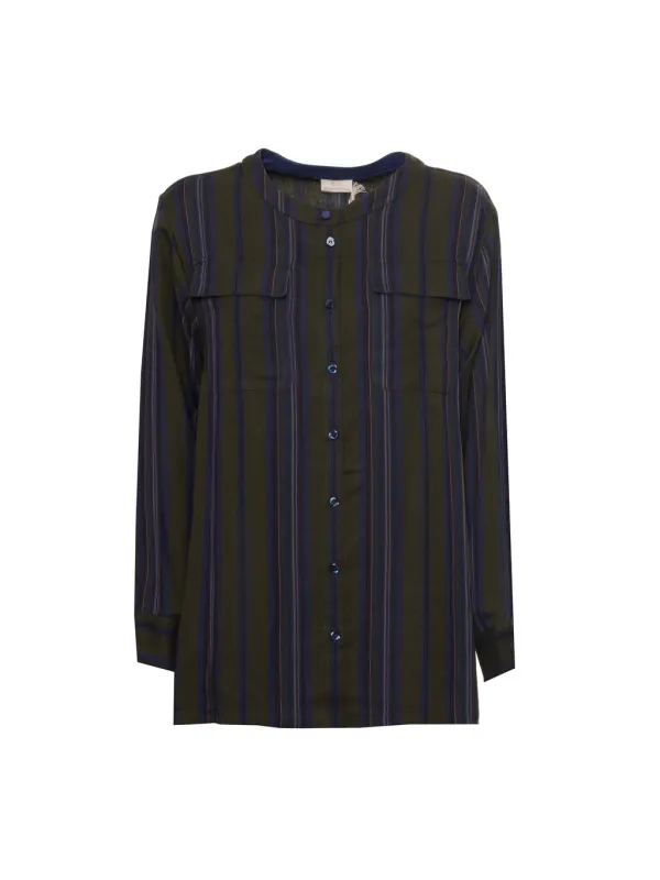 Grüne gestreifte Harmont & Blaine Bluse Grüne gestreifte Harmont & Blaine Bluse