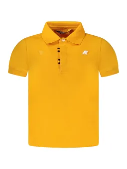 "K-Way Jungen Poloshirt: Kontrastdetails & Logo, Kurzarm"