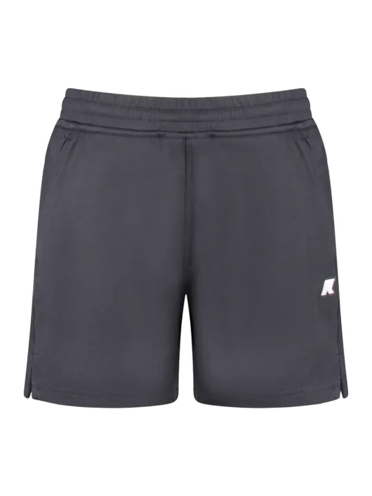 "K-WAY Hosen im Sale | K-Way K3125RWPKENY Schwarze Shorts mit 3 Taschen und Logo für Jungen online kaufen"|Planet-Deluxe