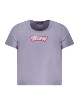 K-Way Mädchen Kurzarm-T-Shirt mit Logo, Rundhals, stilvoll