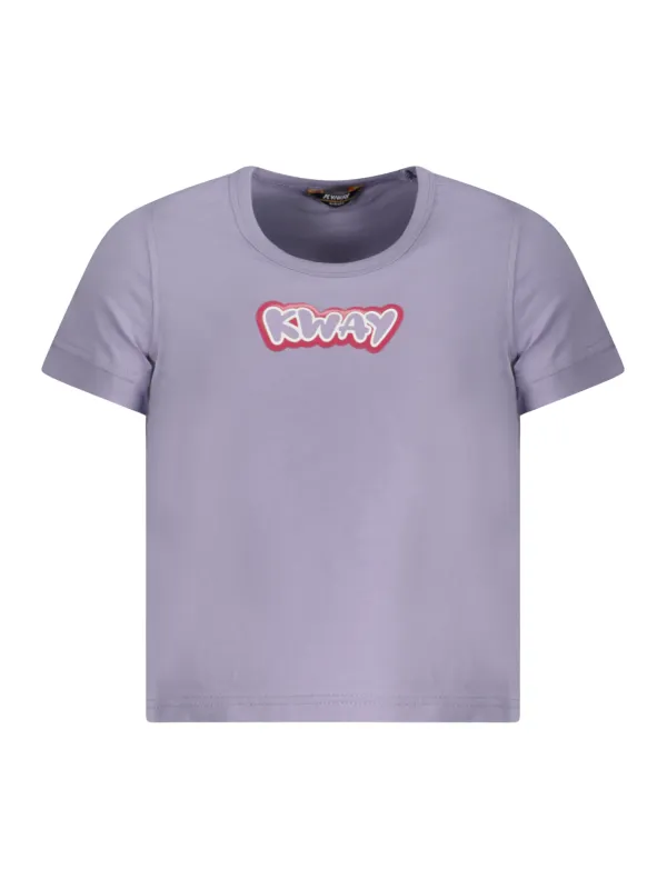 "K-WAY T-Shirts im Sale | K-Way K3126SWPEMEL Kurzarm-T-Shirt mit Rundhalsausschnitt und Logo für Mädchen online kaufen"|Planet-Deluxe