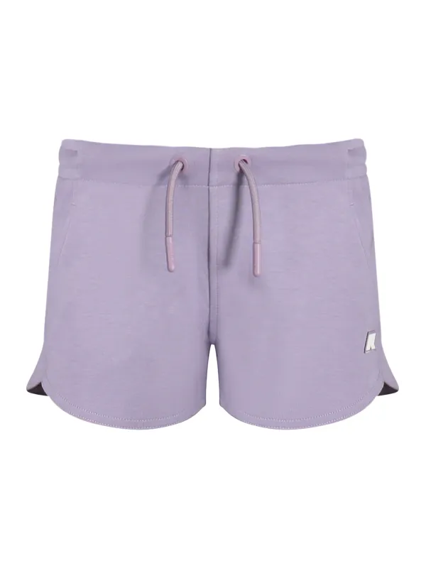 "K-WAY Hosen im Sale | K-Way K1141NWPRYKIELLE_VI721 Mädchen Shorts mit elastischer Taille und Applikationen online kaufen"|Planet-Deluxe