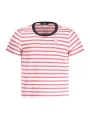 "K-WAY T-Shirts im Sale | K-WAY K31381WPEMELI_BIAN6 Gestreiftes T-Shirt mit Kontrastdetails und Logo für Jungen online kaufen"|Planet-Deluxe