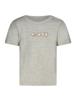 "K-Way Jungen T-Shirt: Kurzarm, Rundhals & Logo-Design"