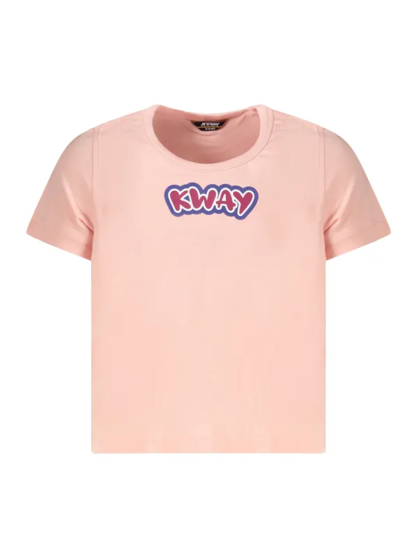 "K-WAY T-Shirts im Sale | K-Way K3126SWPEMEL Kurzarm-T-Shirt mit Druck und Logo für Mädchen online kaufen"|Planet-Deluxe