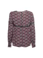 Weiße Bluse mit floralem Print