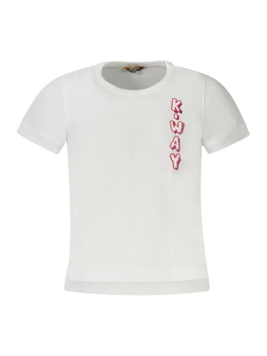 "K-WAY T-Shirts im Sale | K-Way K2125 Kurzarm-T-Shirt für Mädchen mit Rundhalsausschnitt und Logo-Druck online kaufen"|Planet-Deluxe