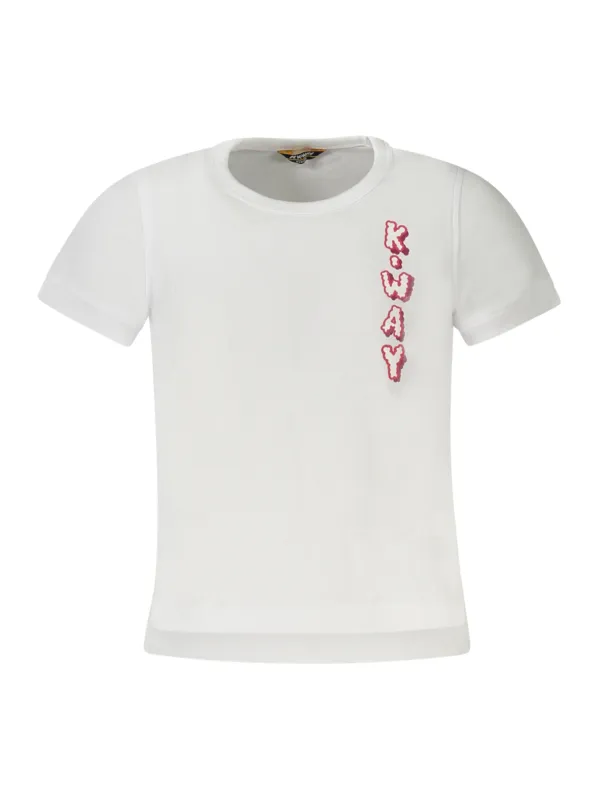 "K-WAY T-Shirts im Sale | K-Way K2125 Kurzarm-T-Shirt für Mädchen mit Rundhalsausschnitt und Logo-Druck online kaufen"|Planet-Deluxe