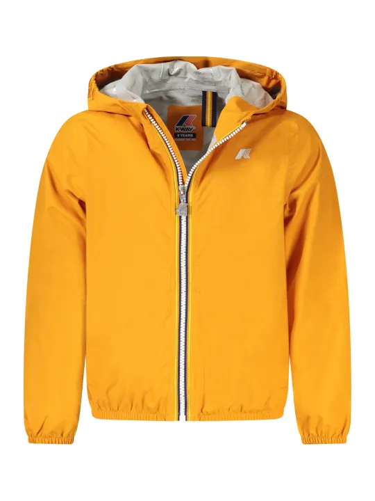 "K-WAY Jacken im Sale | K-Way Langarmjacke für Jungen, Wasserdicht mit Kapuze und Eco-Stretch, 2 Außentaschen, Kontrastdetails und Logo-Print online kaufen"|Planet-Deluxe