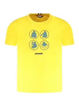 "K-Way Jungen T-Shirt: Kurzarm, Rundhals, Logo-Druck"