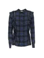 Navy blau kariertes Hemd Harmont Blaine