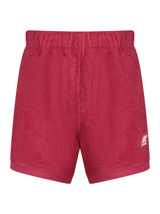 "K-WAY Hosen im Sale | K-Way K11275WENOISETTE_RSXBW Mädchen Shorts mit elastischem Bund und Logo Applikation online kaufen"|Planet-Deluxe
