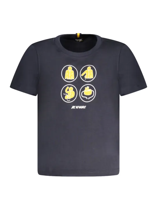 "K-WAY T-Shirts im Sale | K-Way K8132CWPODOM Kurzarm-T-Shirt mit Drucklogo für Jungen online kaufen"|Planet-Deluxe