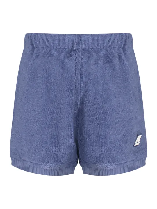 "K-WAY Hosen im Sale | K-Way K11275WENOISETTE_BLP35 Shorts für Jungen mit elastischem Bund und Logo-Applikation online kaufen"|Planet-Deluxe