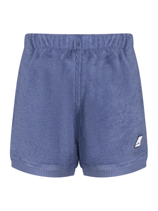 "K-WAY Hosen im Sale | K-Way K11275WENOISETTE_BLP35 Shorts für Jungen mit elastischem Bund und Logo-Applikation online kaufen"|Planet-Deluxe