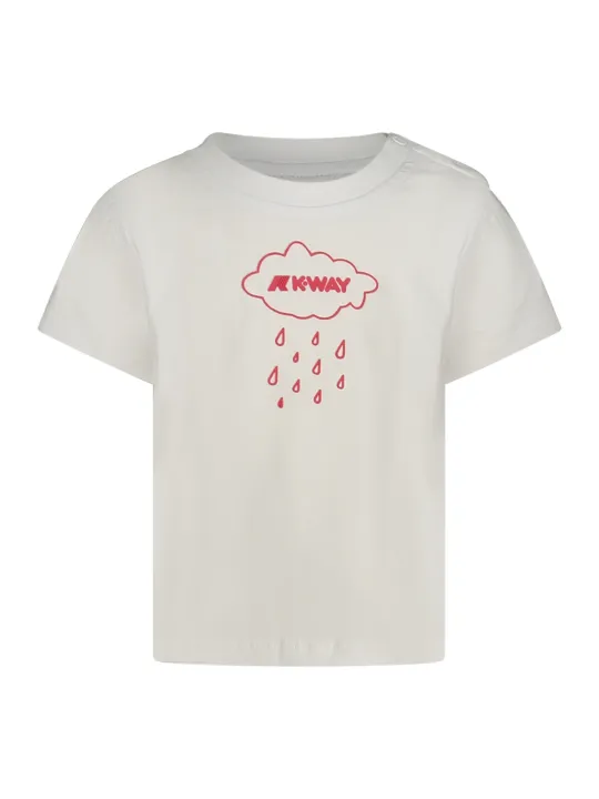 "K-WAY T-Shirts im Sale | K-WAY K7125EWEPEPE Kurzarm-T-Shirt mit Rundhalsausschnitt und Logo-Print für Jungen online kaufen"|Planet-Deluxe