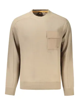 Bio-Baumwolle Sweatshirt mit Tasche & Logo Stickerei