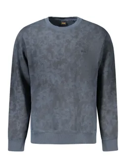 "Boss Kontrast-Sweatshirt mit Logo-Stickerei - Stilvoll & Modern"