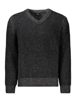 V-Pullover mit Kontrast & Logo - Boss 50523562KOLAR