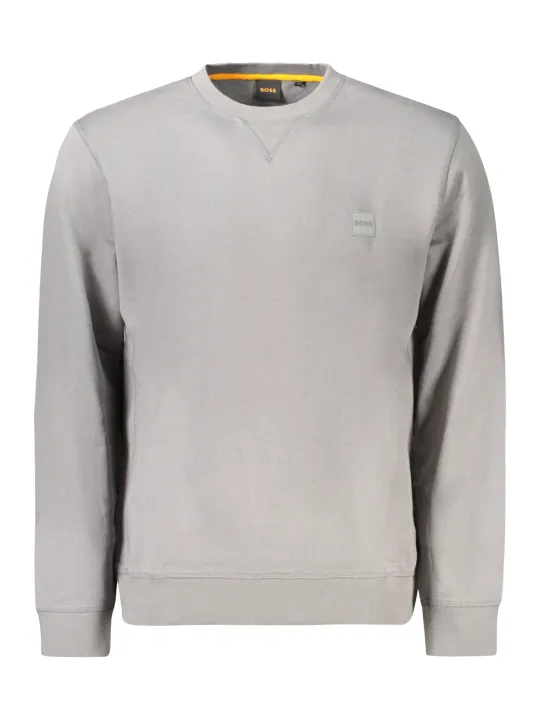 "Boss Startseite im Sale | HUGO BOSS HERREN SWEATSHIRT OHNE REISSVERSCHLUSS GRAU online kaufen"|Planet-Deluxe