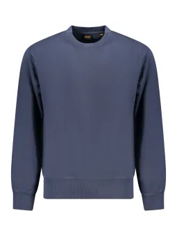 Bio Baumwolle Sweatshirt mit Logo-Stickerei - Rundhals