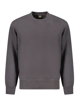 "Bio Baumwolle Sweatshirt mit Logo-Stickerei – Rundhals"