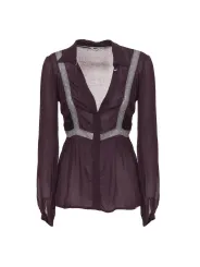 Transparente V-Ausschnitt Bluse Harmont Blaine