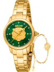Goldene Just Cavalli Uhr und Armband