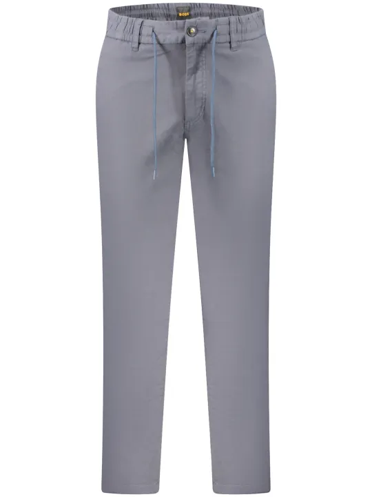 "Boss Hosen im Sale | Tapered Fit Hose mit Kordelzug und Logo online kaufen"|Planet-Deluxe