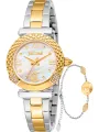 Goldene Just Cavalli Damenuhr Grau
