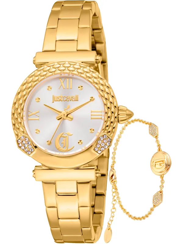 Goldene Just Cavalli Damenuhr Gelb Goldene Just Cavalli Damenuhr Gelb