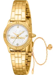 Goldene Just Cavalli Damenarmbanduhr mit Diamanten