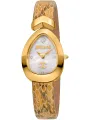 Goldene Just Cavalli Damenarmbanduhr Braun
