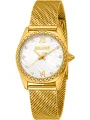 Goldene Just Cavalli Damenarmbanduhr mit Diamanten