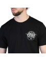 Schwarzes Off-White Baumwoll-Unisex-T-Shirt