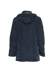 Wasserdichte, gepolsterte blaue Jeansjacke Harmont Blaine