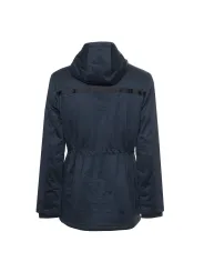 Dunkelblaue Kapuzenjacke mit Reißverschluss