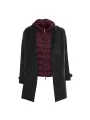 Trenchcoat mit gesteppter Innenjacke Grau